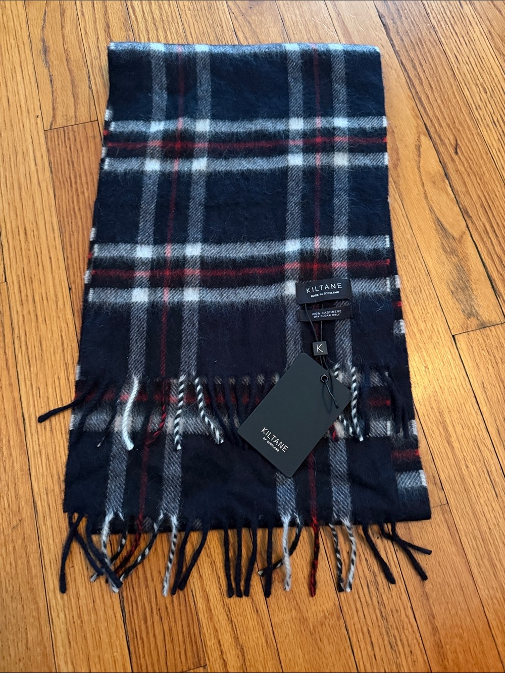 Plaid 100% Cashmere Scarf